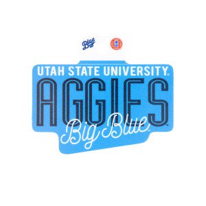 USU Aggies Big Blue Script Sticker